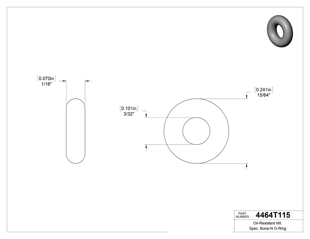 Technical drawing - 4464T115